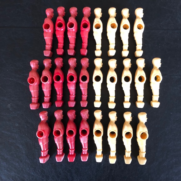 Foosball Soccer Table Games Players 4.25" (0.5" Side Holes) Replacement 26-piece - Picture 11 of 16